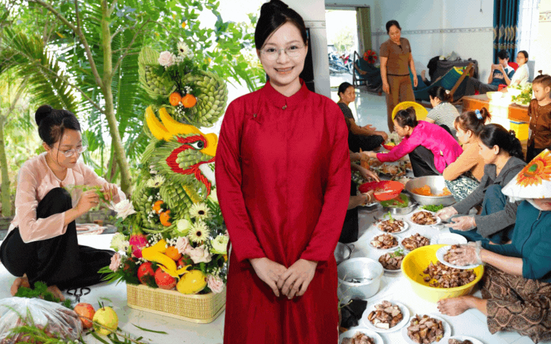 "Út về vườn" đi lấy chồng khiến triệu người "ăn cưới online" rưng rưng vì tự tay kết rồng phượng, dựng cổng cưới, xúc động nhất là chi tiết này!- Ảnh 1.