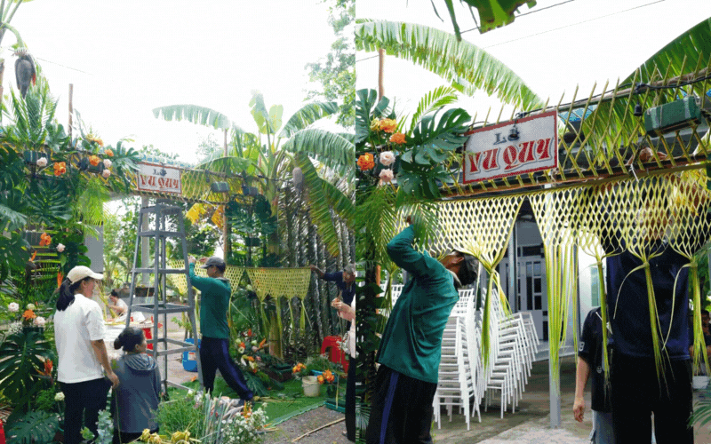 "Út về vườn" đi lấy chồng khiến triệu người "ăn cưới online" rưng rưng vì tự tay kết rồng phượng, dựng cổng cưới, xúc động nhất là chi tiết này!- Ảnh 21.