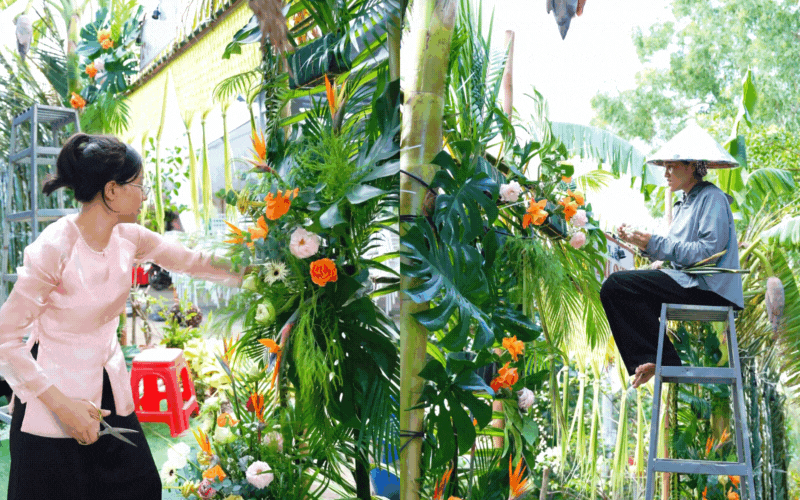 "Út về vườn" đi lấy chồng khiến triệu người "ăn cưới online" rưng rưng vì tự tay kết rồng phượng, dựng cổng cưới, xúc động nhất là chi tiết này!- Ảnh 22.