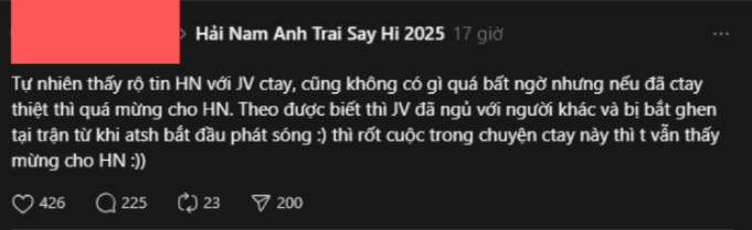 Hải Nam bất ngờ xin lỗi Jun Vũ- Ảnh 2. Hải Nam bất ngờ xin lỗi Jun Vũ- Ảnh 2.