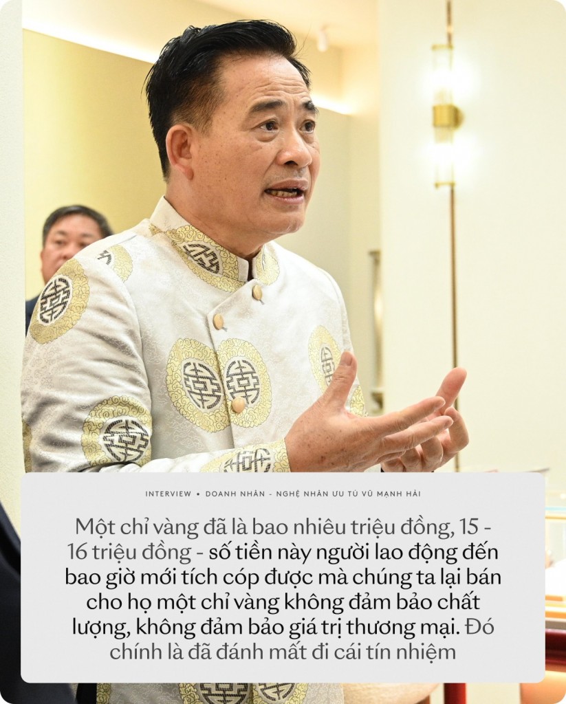 Nhà sáng lập Bảo Tín Mạnh Hải: 15 - 16 triệu/ chỉ vàng là mồ hôi của người lao động, bán kém một ly cũng đủ đánh mất tín nhiệm- Ảnh 3. Nhà sáng lập Bảo Tín Mạnh Hải: 15 - 16 triệu/ chỉ vàng là mồ hôi của người lao động, bán kém một ly cũng đủ đánh mất tín nhiệm- Ảnh 3.