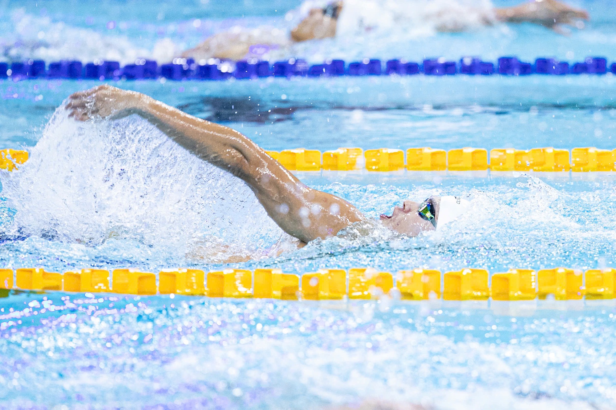 Quang Thuấn - em trai Ánh Viên bơi 