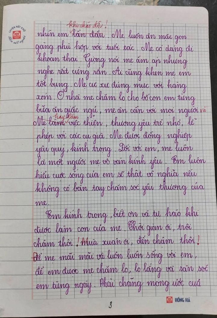 Bài văn tả mẹ đạt 9 điểm gây "sốt" mạng, tinh tế nhất là lời phê của giáo viên- Ảnh 3.