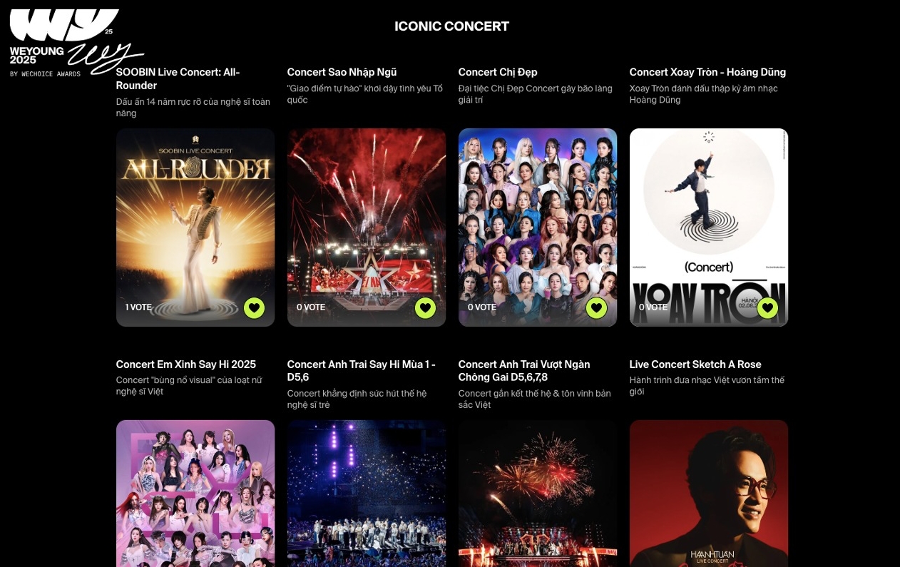 Chính thức mở cổng bình chọn IDOL14 tại WeYoung 2025: Cả loạt nghệ sĩ trẻ, concert đình đám và fandom “khủng” bước vào cuộc đua!- Ảnh 3.