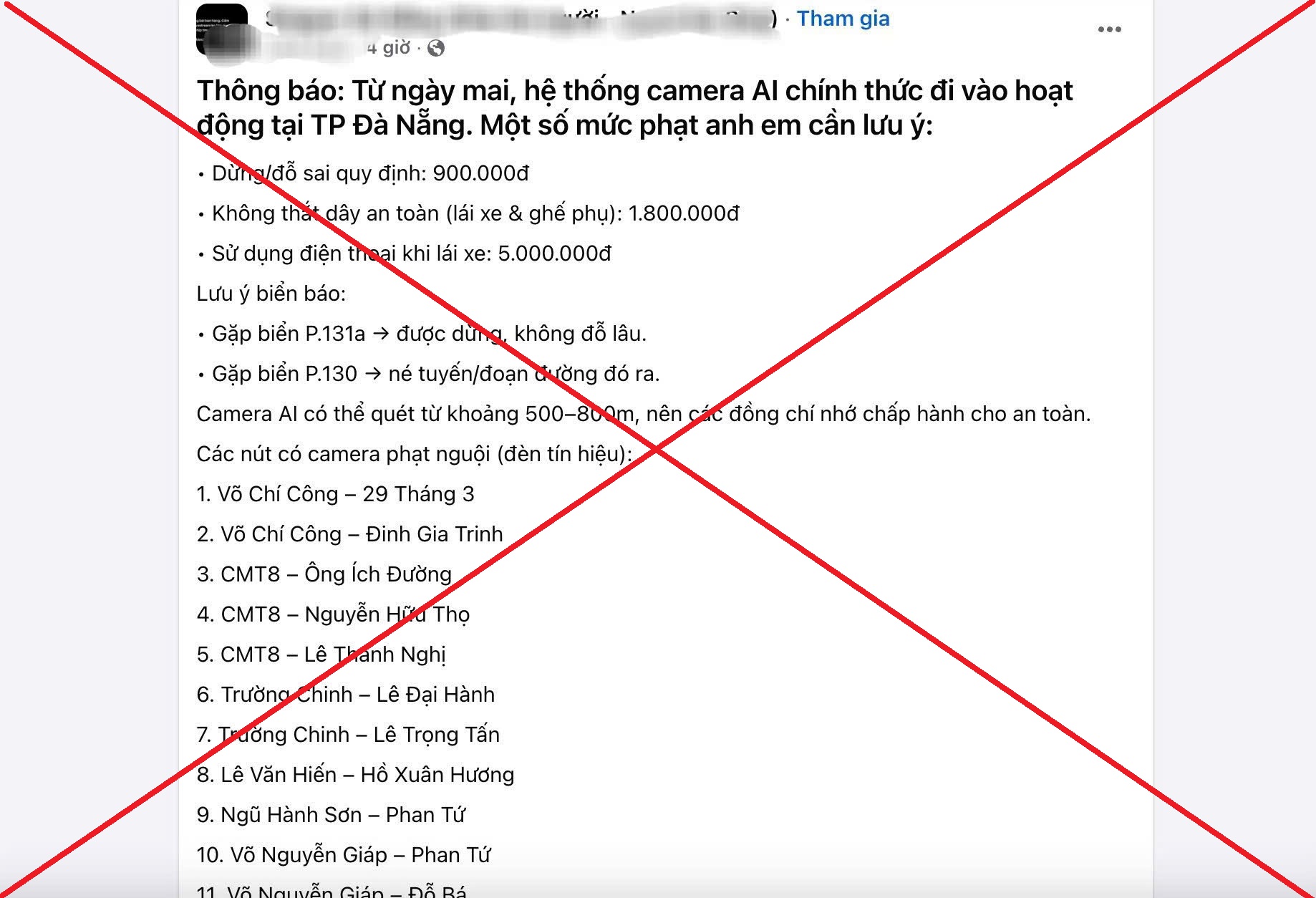 Không có chuyện sử dụng camera AI giám sát giao thông tại Đà Nẵng từ hôm nay- Ảnh 1. Không có chuyện sử dụng camera AI giám sát giao thông tại Đà Nẵng từ hôm nay- Ảnh 1.