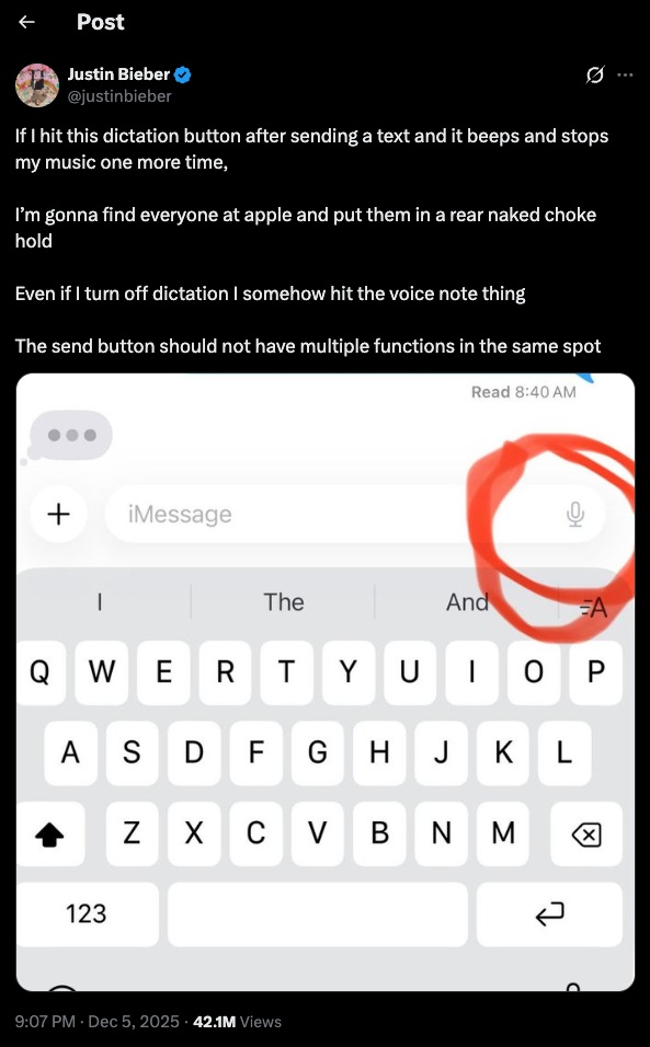 Justin Bieber được cư dân mạng phong chức "Giám đốc sản phẩm" Apple- Ảnh 1. Justin Bieber được cư dân mạng phong chức "Giám đốc sản phẩm" Apple- Ảnh 1.