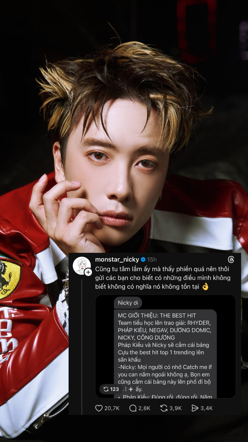 Cùng bị chê vô duyên khi lên trao giải tại Chung kết Say Hi, NICKY có cách xử lý thua hẳn HURRYKNG- Ảnh 2.