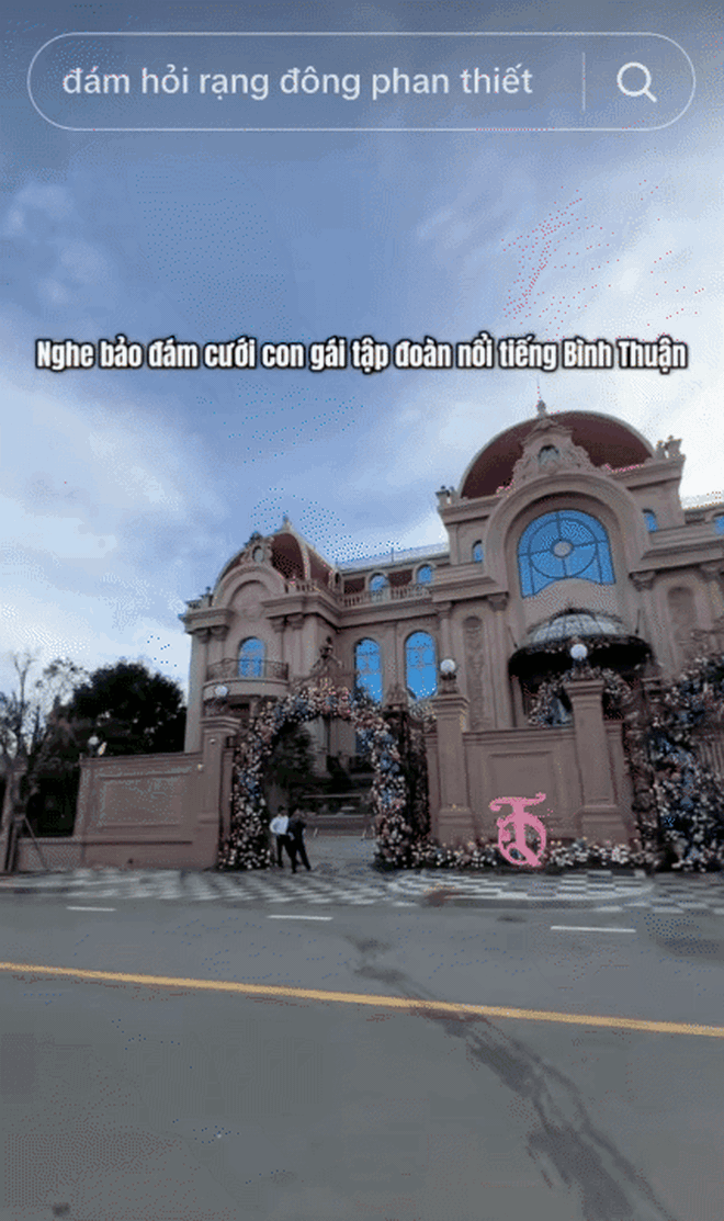 Đám cưới hé lộ dinh thự Đám cưới hé lộ dinh thự