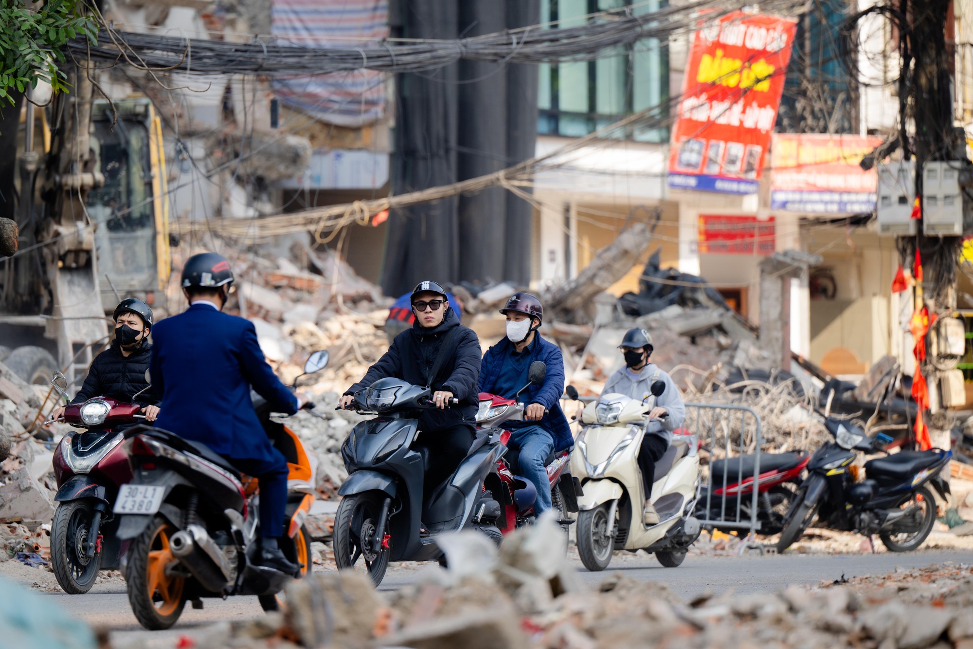 Toàn cảnh hiện trạng đường Đê La Thành sau khi được giải toả để xây đường vành đai 1- Ảnh 6. Toàn cảnh hiện trạng đường Đê La Thành sau khi được giải toả để xây đường vành đai 1- Ảnh 6.