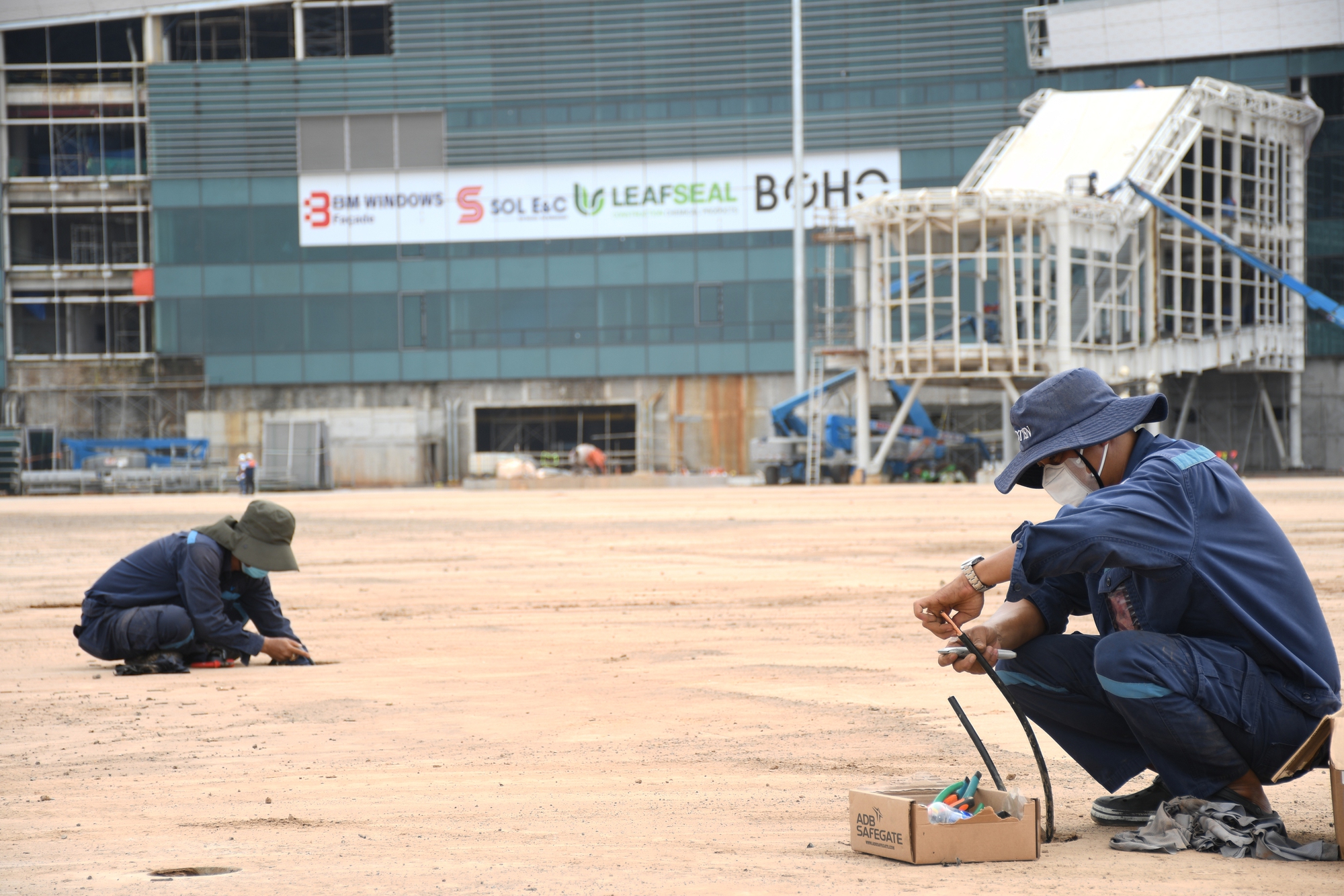Hình ảnh sân bay Long Thành trước giờ đón chuyến bay đầu tiên- Ảnh 9. Hình ảnh sân bay Long Thành trước giờ đón chuyến bay đầu tiên- Ảnh 9.