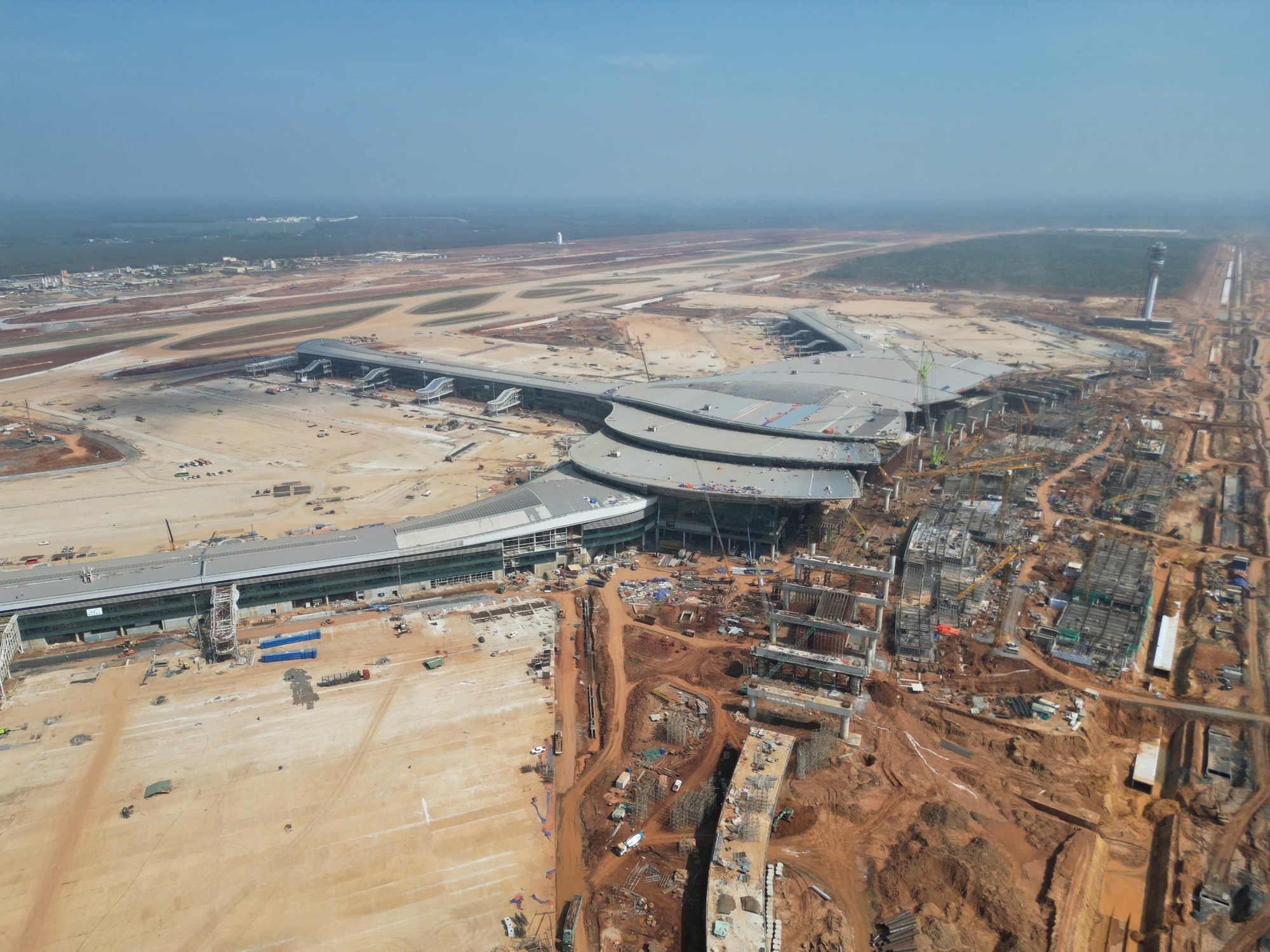 Hình ảnh sân bay Long Thành trước giờ đón chuyến bay đầu tiên- Ảnh 4. Hình ảnh sân bay Long Thành trước giờ đón chuyến bay đầu tiên- Ảnh 4.