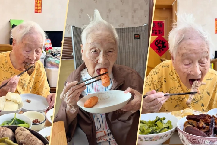 B&iacute; quyết sống thọ của cụ b&agrave; 100 tuổi vẫn đam m&ecirc; ăn uống, th&iacute;ch tr&agrave; sữa, kem- Ảnh 1.