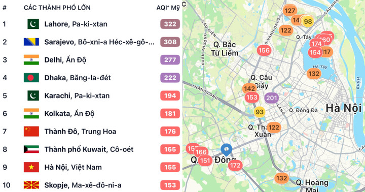 Kh&ocirc;ng kh&iacute; H&agrave; Nội xấu trở lại, tiềm ẩn nguy cơ ảnh hưởng sức khỏe- Ảnh 1.