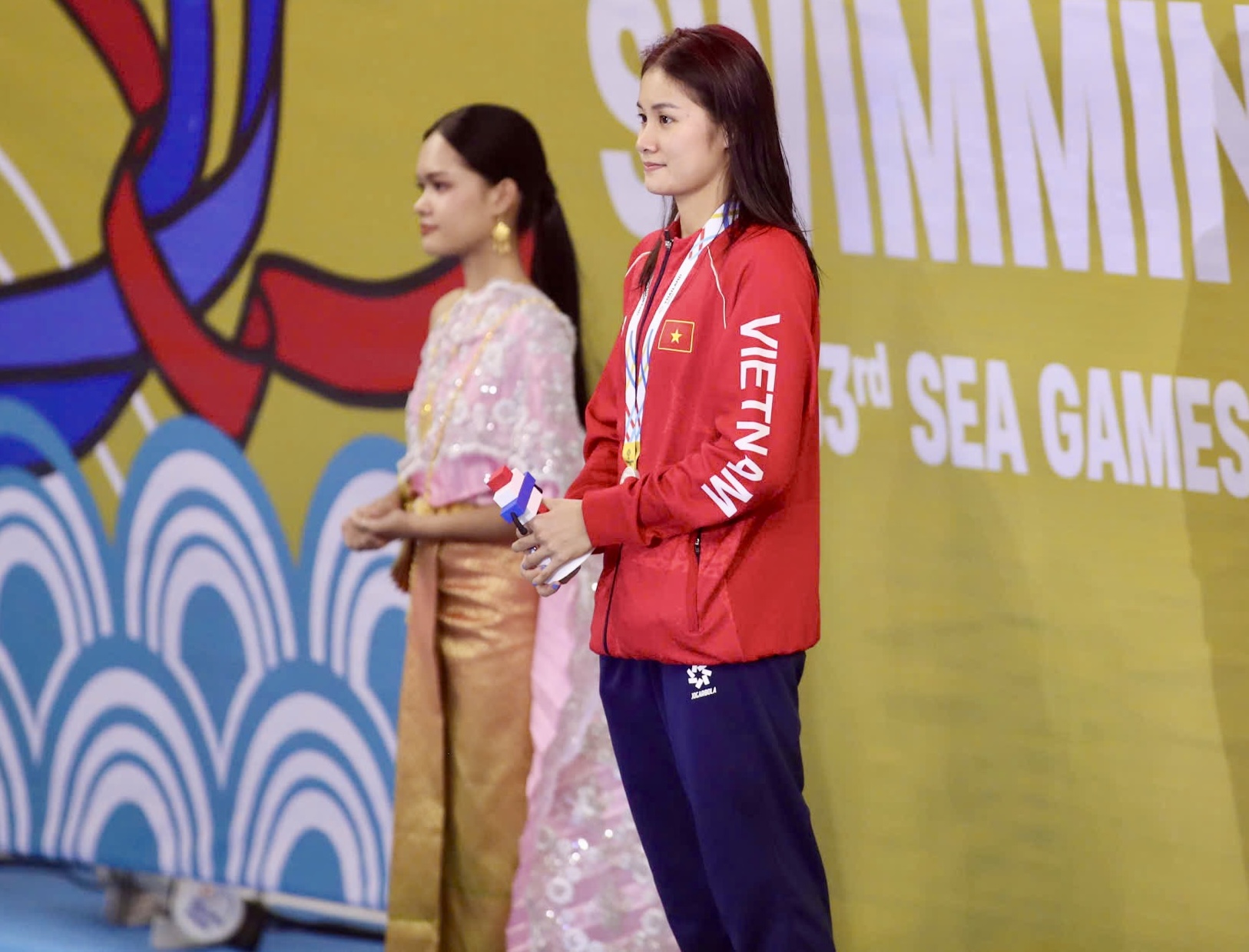 "Tiên cá" Võ Thị Mỹ Tiên giành nhiều huy chương nhất Việt Nam tại SEA Games 33- Ảnh 1. "Tiên cá" Võ Thị Mỹ Tiên giành nhiều huy chương nhất Việt Nam tại SEA Games 33- Ảnh 1.