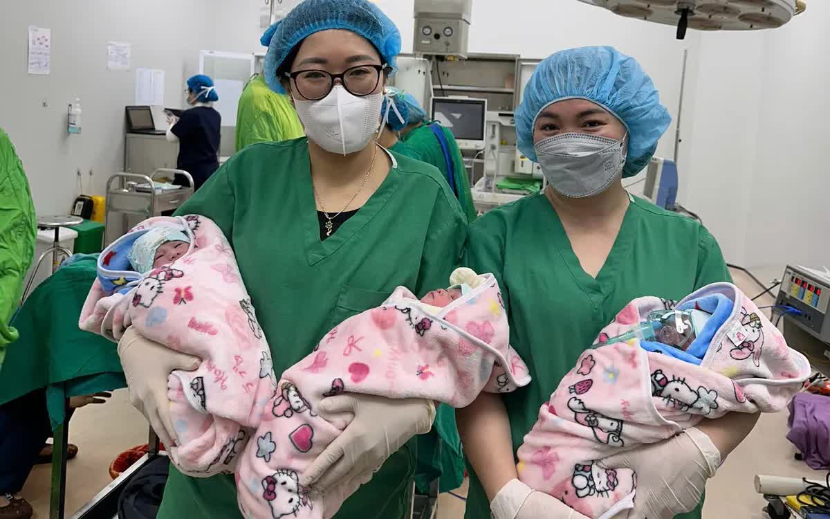 Mổ lấy thai ba tự nhi&ecirc;n hiếm gặp- Ảnh 1.