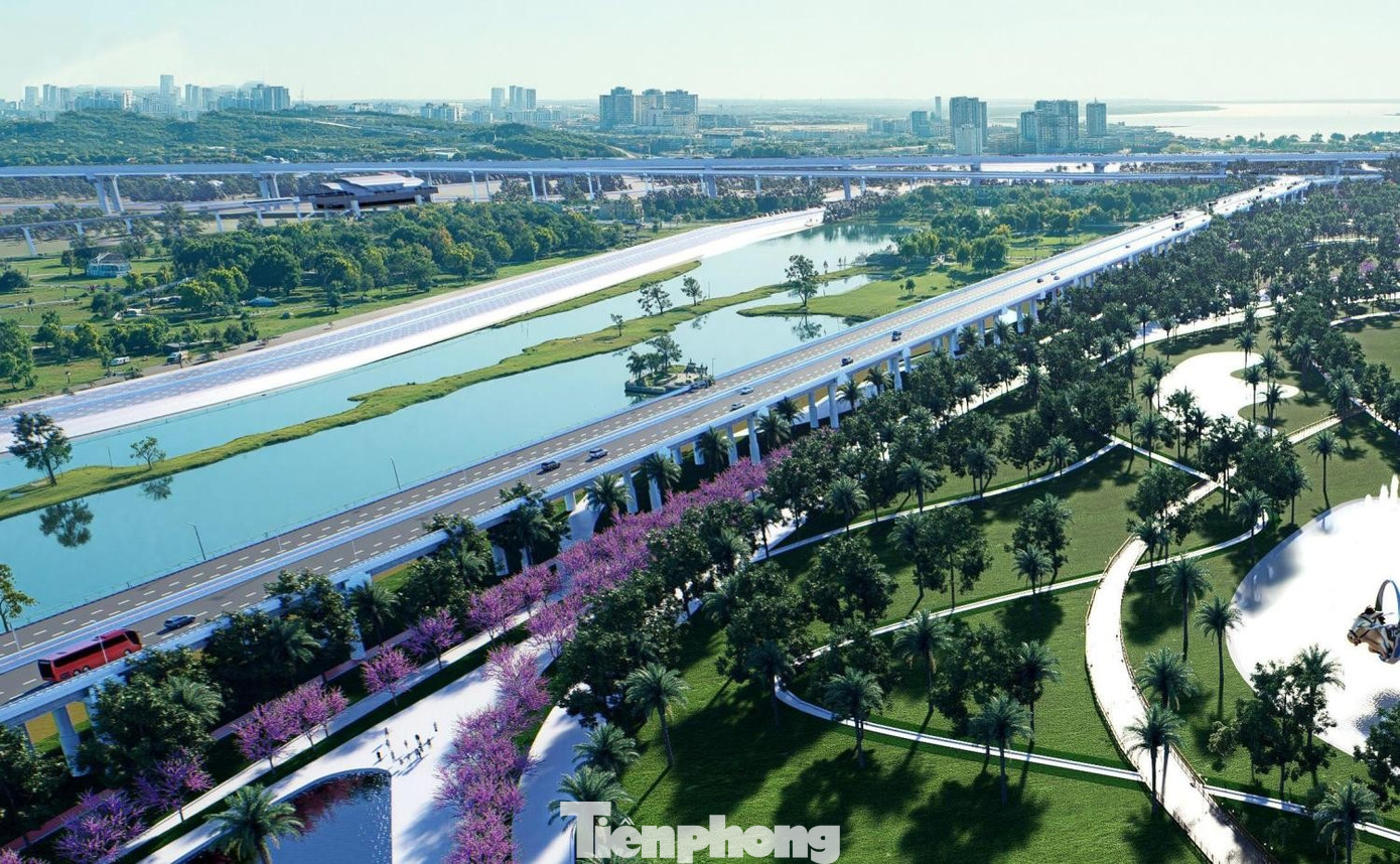 H&igrave;nh ảnh thiết kế trục Đại lộ cảnh quan s&ocirc;ng Hồng hơn 850 ngh&igrave;n tỷ đồng- Ảnh 1.