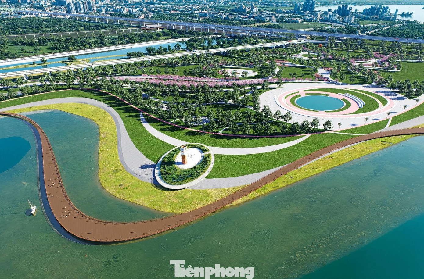 H&igrave;nh ảnh thiết kế trục Đại lộ cảnh quan s&ocirc;ng Hồng hơn 850 ngh&igrave;n tỷ đồng- Ảnh 5.