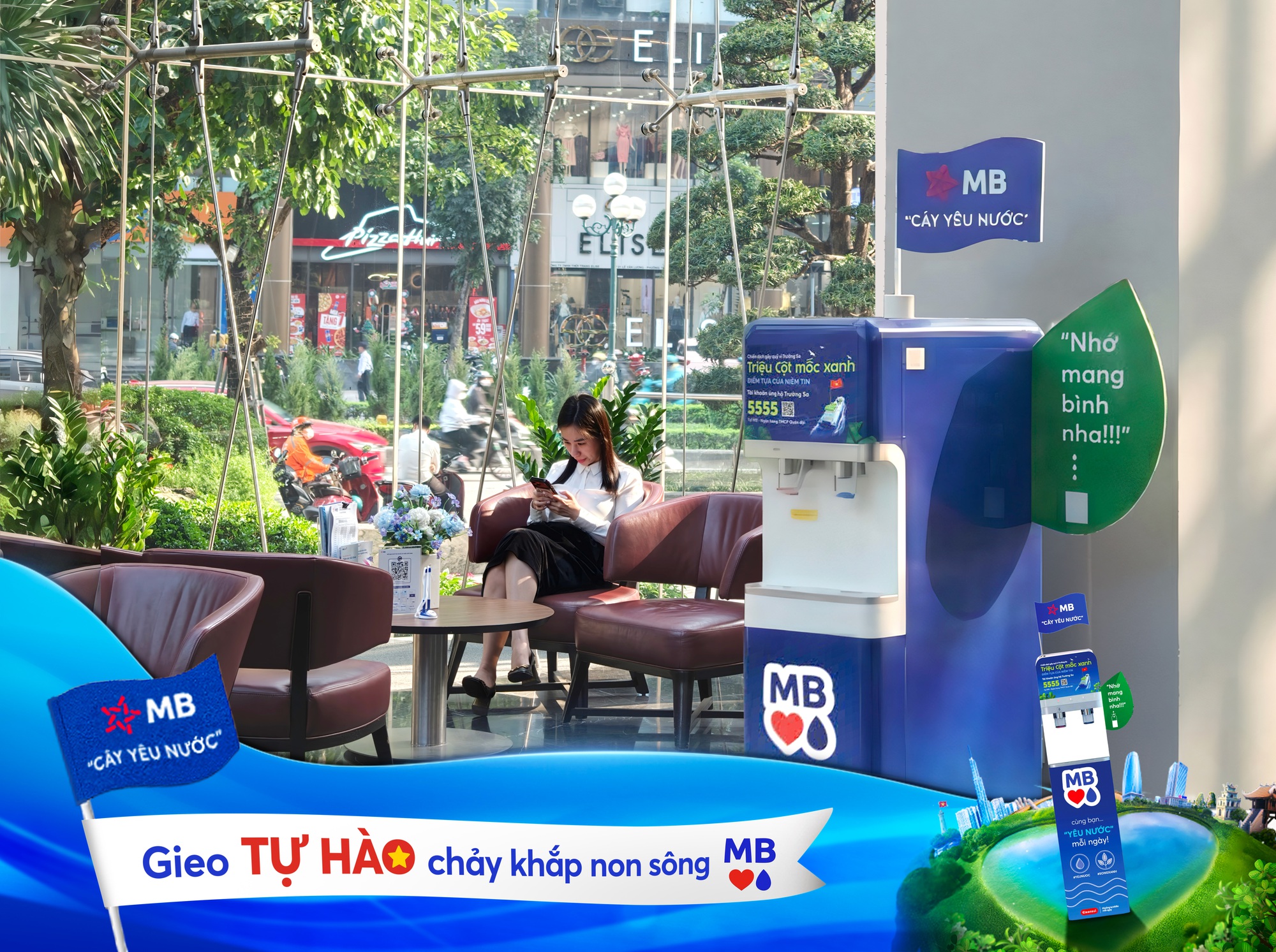 Từ một ly nước sạch đến h&agrave;ng trăm điểm chạm nh&acirc;n văn, MB truyền cảm hứng từ lối chơi chữ &ldquo;C&acirc;y Y&ecirc;u Nước&rdquo;- Ảnh 1.