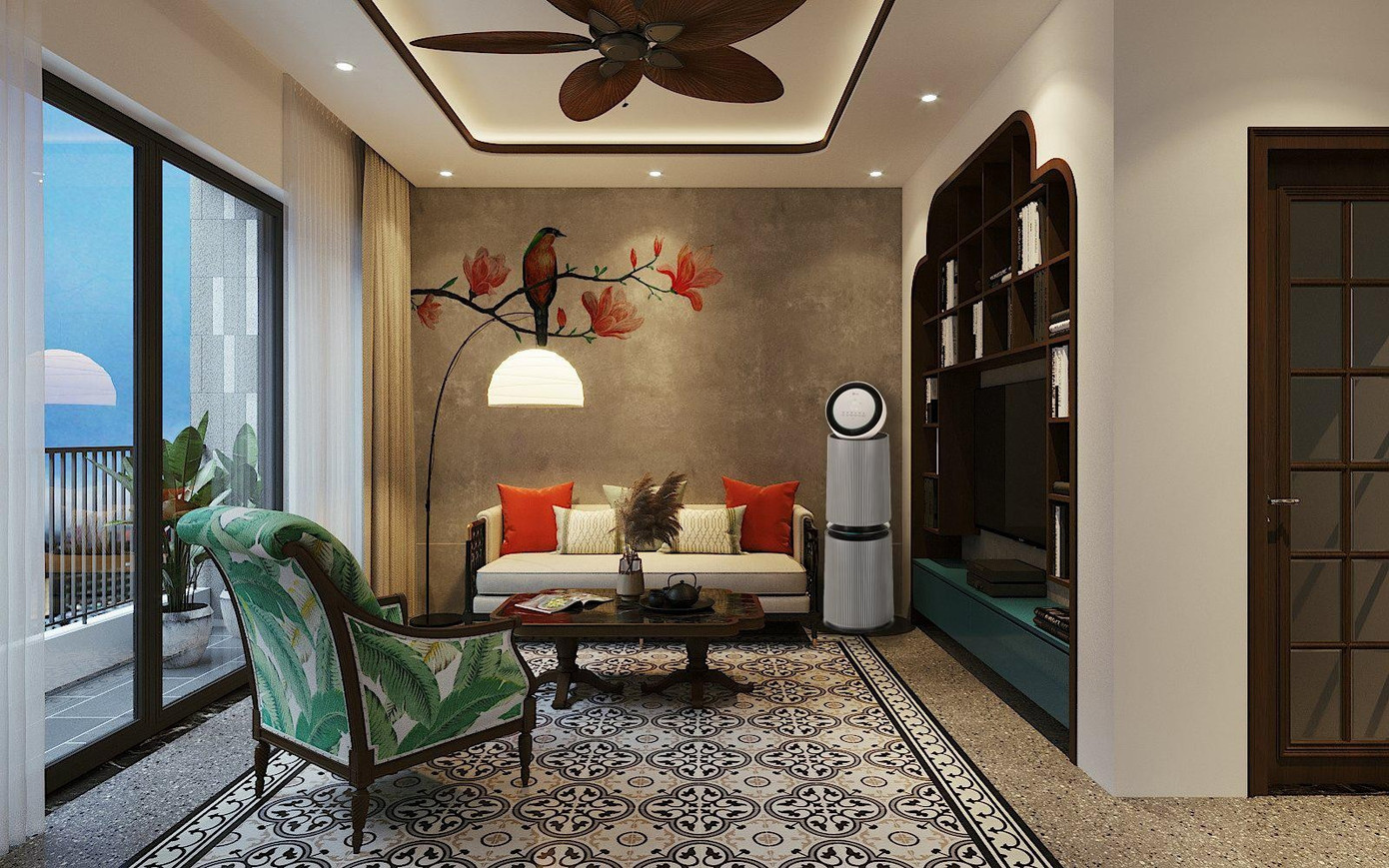 Biệt thự phong c&aacute;ch Indochine đương đại g&acirc;y 'thương nhớ'- Ảnh 4.