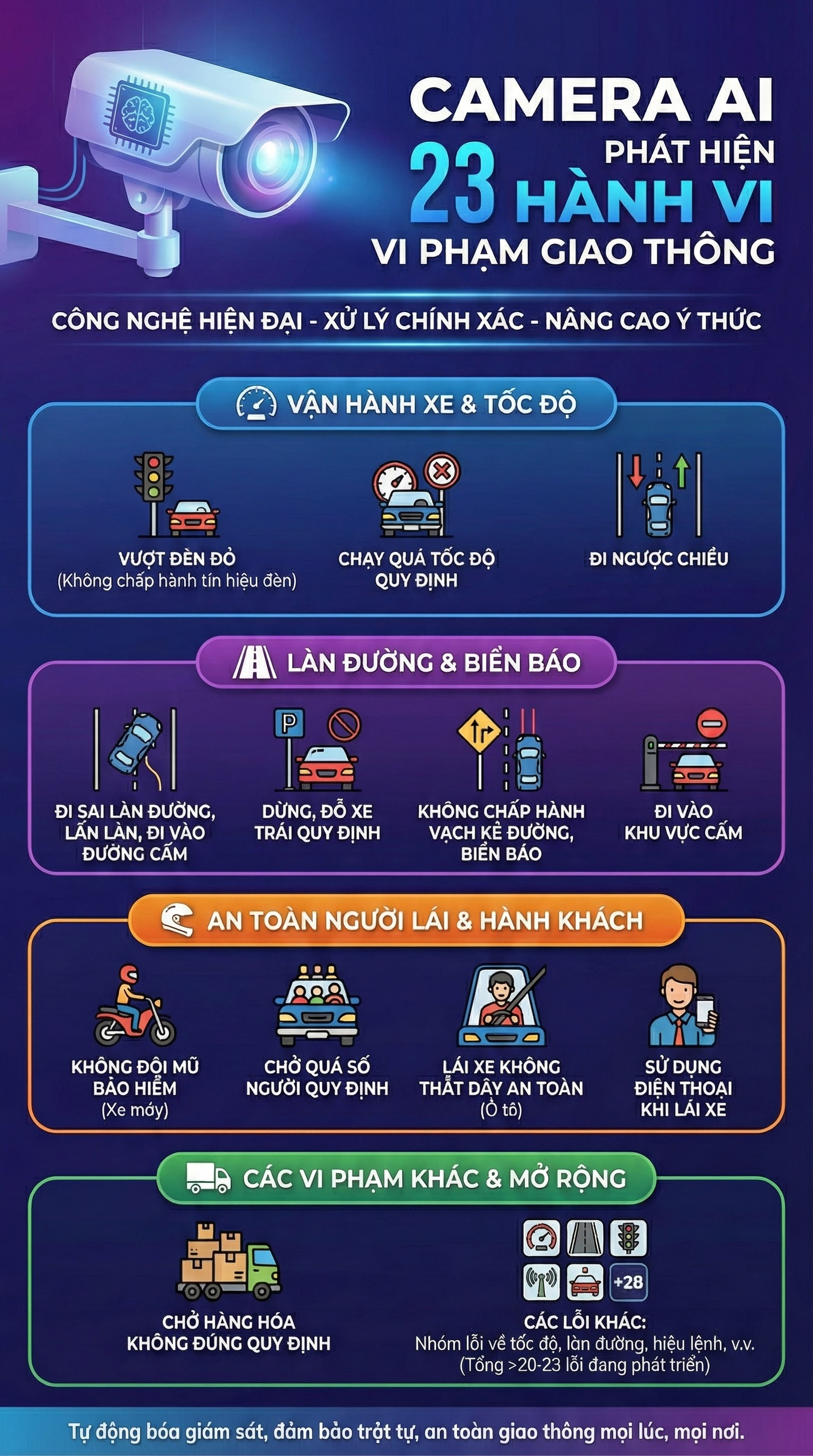 Tất cả người tham gia giao thông phải biết: Camera AI "soi" rõ bao xa, lưu trữ "bằng chứng" bao lâu?- Ảnh 2.