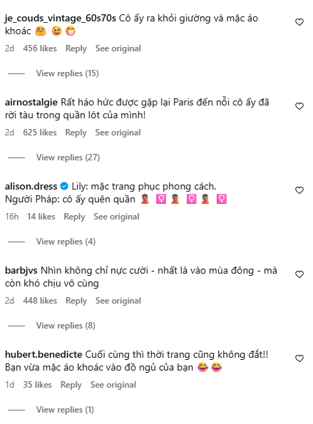 Lily Collins gi&uacute;p Ros&eacute; kh&ocirc;ng c&ograve;n đơn độc, h&oacute;a ra d&acirc;n ch&acirc;u &Acirc;u cũng ngứa mắt với trend đồ ngủ- Ảnh 6.