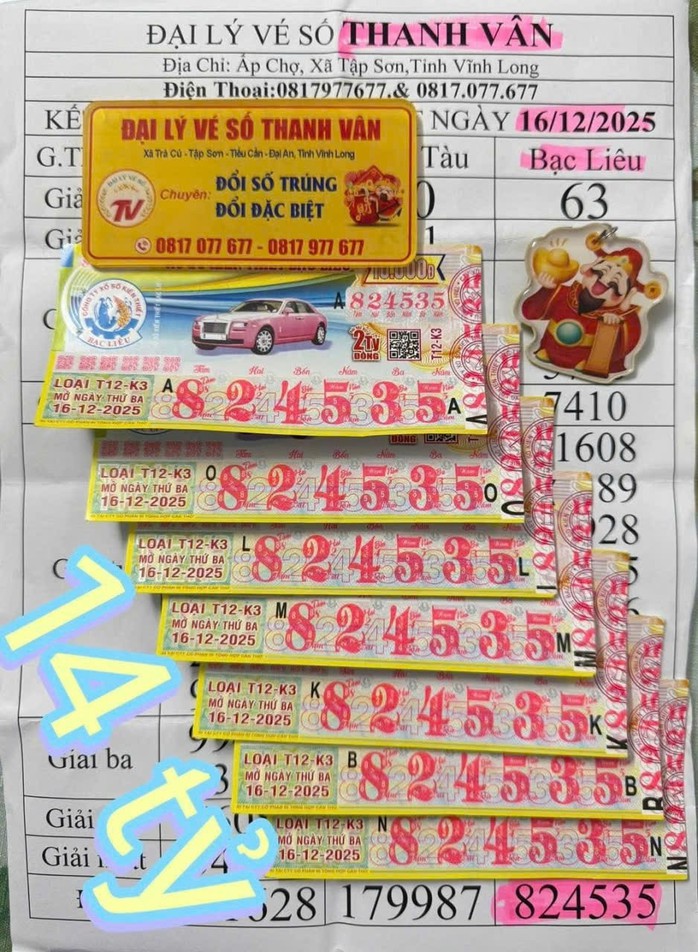 Xổ số miền Nam: Độc đắc li&ecirc;n tục tr&uacute;ng ở tỉnh Vĩnh Long khiến đại l&yacute; phải &ldquo;chạy s&ocirc;&rdquo; đổi thưởng - Ảnh 1.