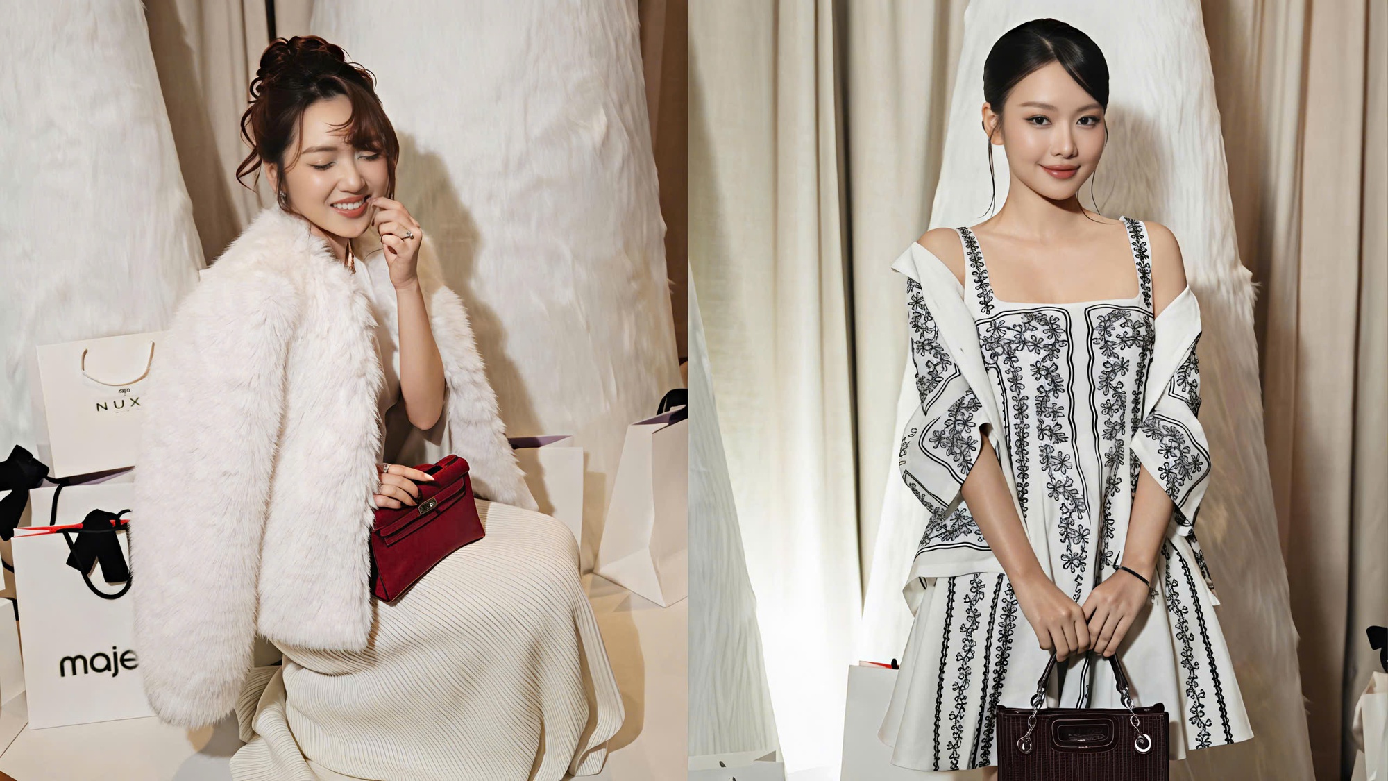 Maje cùng dàn tín đồ thời trang đón BST mùa lễ hội 2025- Ảnh 6. Maje cùng dàn tín đồ thời trang đón BST mùa lễ hội 2025- Ảnh 6.