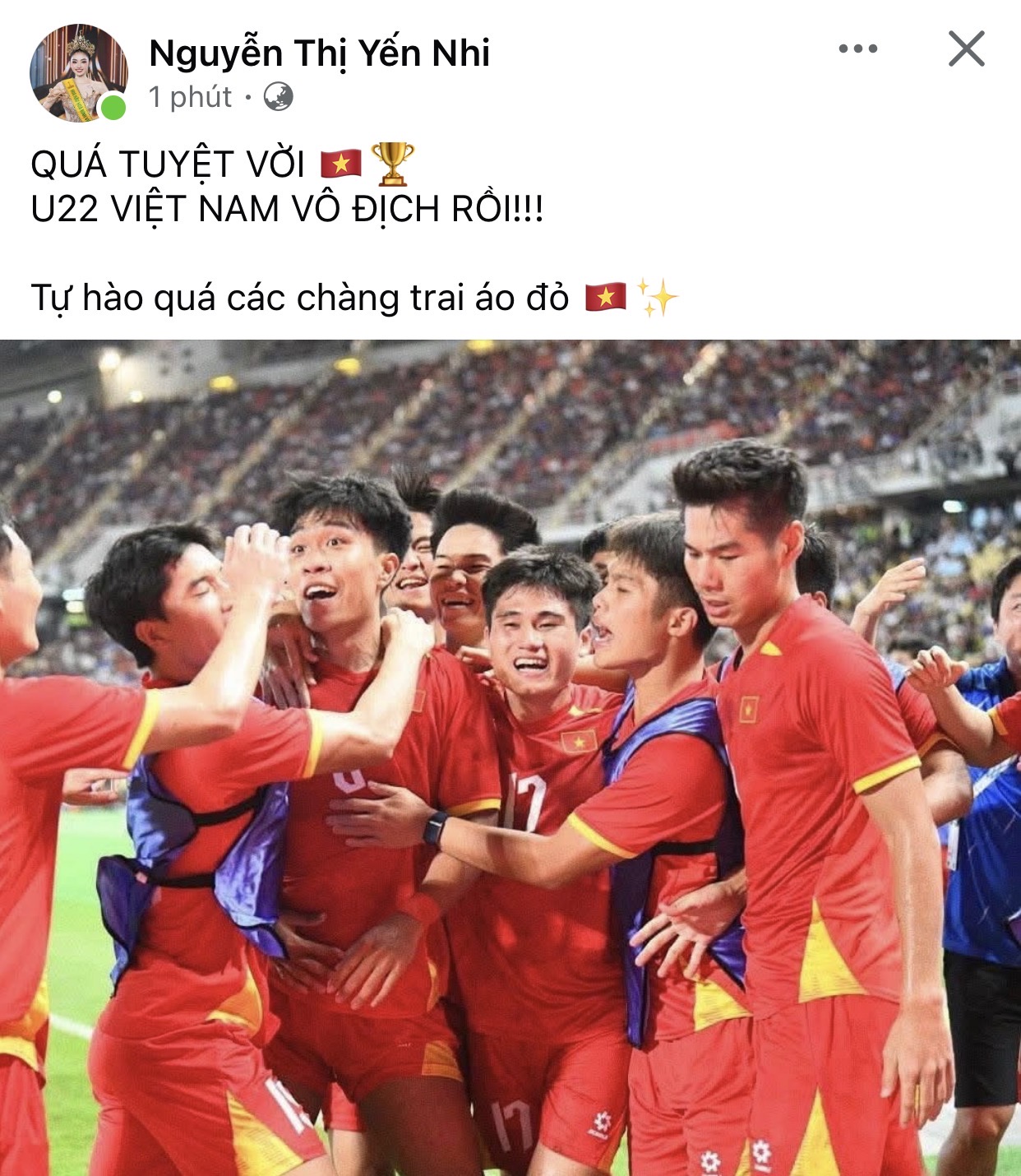 Hương Giang, Tiểu Vy và dàn sao mừng Việt Nam vô địch SEA Games 33- Ảnh 6. Hương Giang, Tiểu Vy và dàn sao mừng Việt Nam vô địch SEA Games 33- Ảnh 6.
