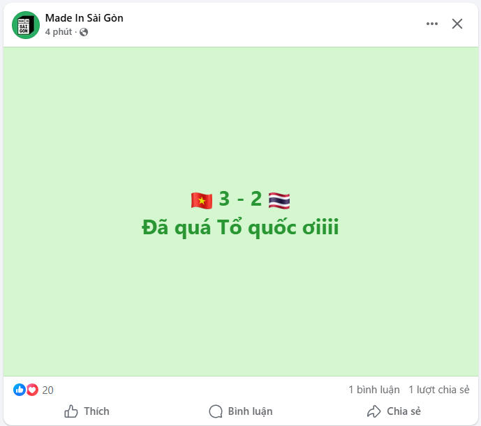 Vào!!! Việt Nam vô địch! Đã quá Tổ quốc ơi: Cả nước Việt Nam tối nay chỉ treo đúng 1 status- Ảnh 12. Vào!!! Việt Nam vô địch! Đã quá Tổ quốc ơi: Cả nước Việt Nam tối nay chỉ treo đúng 1 status- Ảnh 12.