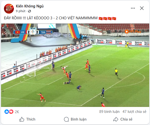 Vào!!! Việt Nam vô địch! Đã quá Tổ quốc ơi: Cả nước Việt Nam tối nay chỉ treo đúng 1 status- Ảnh 8. Vào!!! Việt Nam vô địch! Đã quá Tổ quốc ơi: Cả nước Việt Nam tối nay chỉ treo đúng 1 status- Ảnh 8.