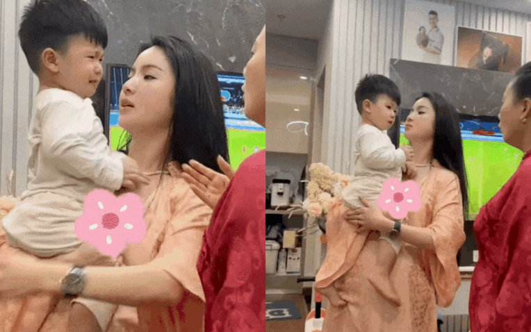 B&agrave; x&atilde; Quang Hải g&acirc;y ch&uacute; &yacute; với m&agrave;n dạy con &ldquo;cứng&rdquo; nhưng hiệu quả bất ngờ, lộ nghi vấn mang thai lần 2 với v&ograve;ng 2 l&ugrave;m l&ugrave;m- Ảnh 1.