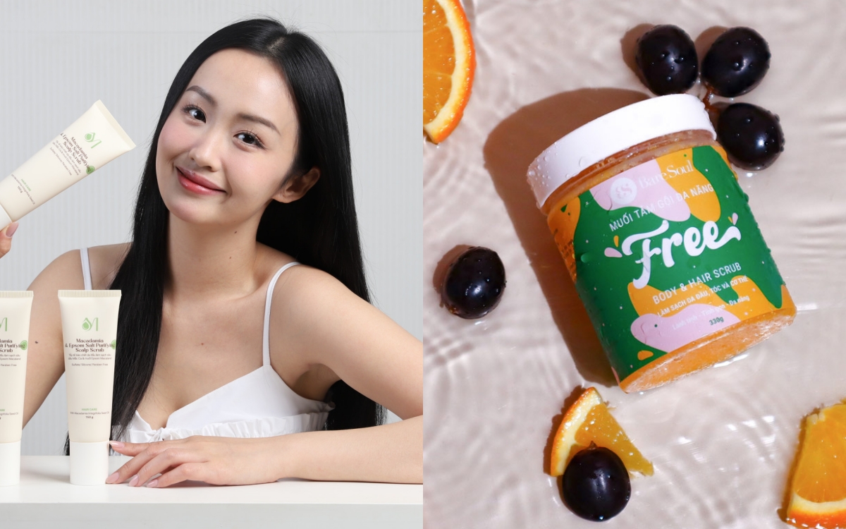 5 tẩy tế b&agrave;o chết da đầu "made in Vietnam" d&ugrave;ng h&agrave;ng tuần sẽ thấy t&oacute;c giảm nhờn v&agrave; g&atilde;y rụng thấy r&otilde;- Ảnh 1.