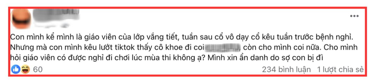 "Soi" Tiktok của c&ocirc; gi&aacute;o thấy chi tiết "bất thường", b&agrave; mẹ TP.HCM thắc mắc: Ai ngờ bị "n&eacute;m đ&aacute;" ngược- Ảnh 1.