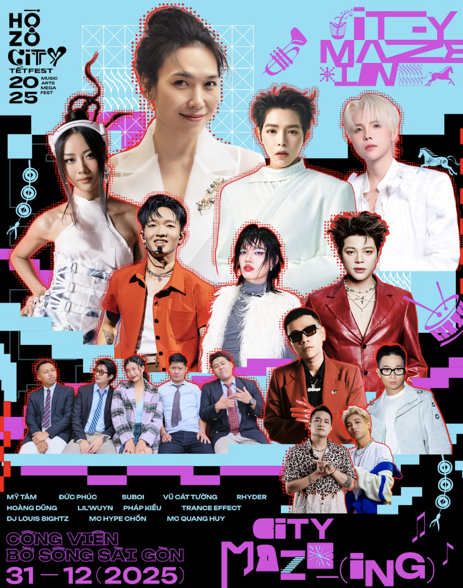Mỹ T&acirc;m - SOOBIN - HIEUTHUHAI c&ugrave;ng d&agrave;n sao Việt đổ bộ HOZO CITY TẾT FEST 2025, sẵn s&agrave;ng khuấy đảo &ldquo;3 đ&ecirc;m kh&ocirc;ng ngủ&rdquo;- Ảnh 4.