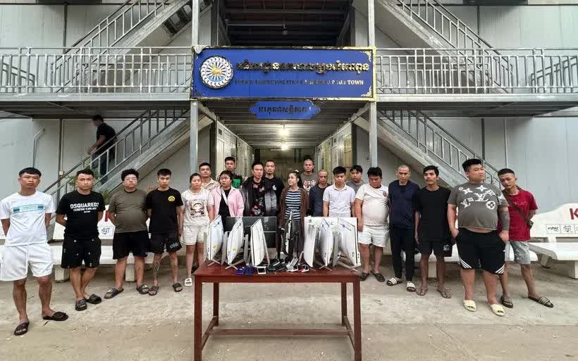 Nh&oacute;m đối tượng lừa đảo tr&ecirc;n kh&ocirc;ng gian mạng hoạt động ở Campuchia bị C&ocirc;ng an tỉnh Lạng Sơn v&agrave; c&aacute;c đơn vị phối hợp ph&aacute;t hiện, bắt giữ. 