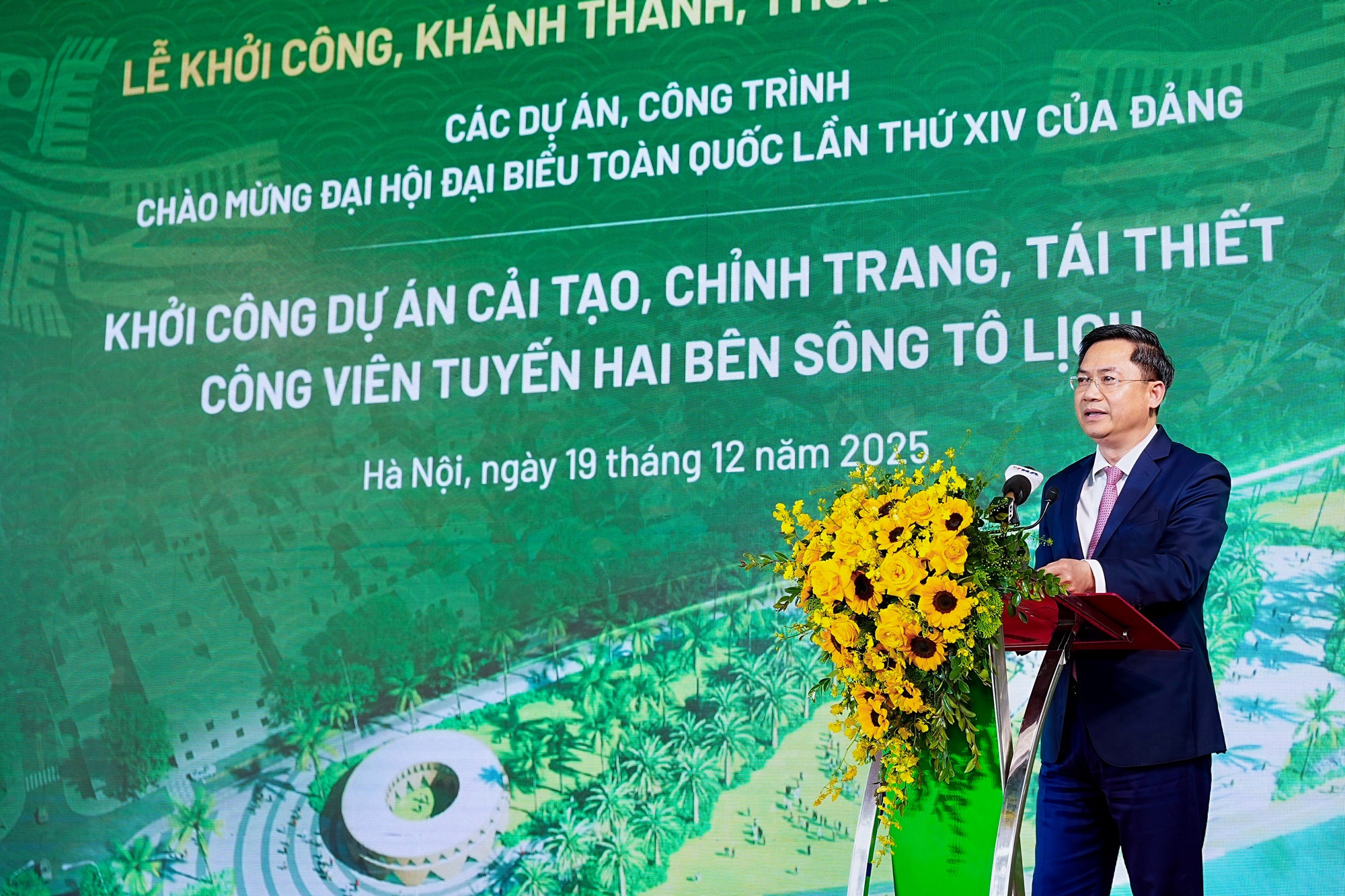 H&agrave; Nội ch&iacute;nh thức khởi c&ocirc;ng dự &aacute;n c&ocirc;ng vi&ecirc;n hơn 4.665 tỷ đồng hai b&ecirc;n s&ocirc;ng T&ocirc; Lịch- Ảnh 1.