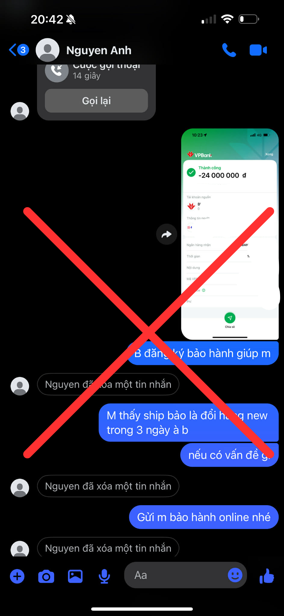 Bỏ 24 triệu mua m&aacute;y lọc kh&ocirc;ng kh&iacute;, người phụ nữ ngớ người khi nhận h&agrave;ng, chuyển tiền xong lại bị đ&ograve;i th&ecirc;m- Ảnh 1.