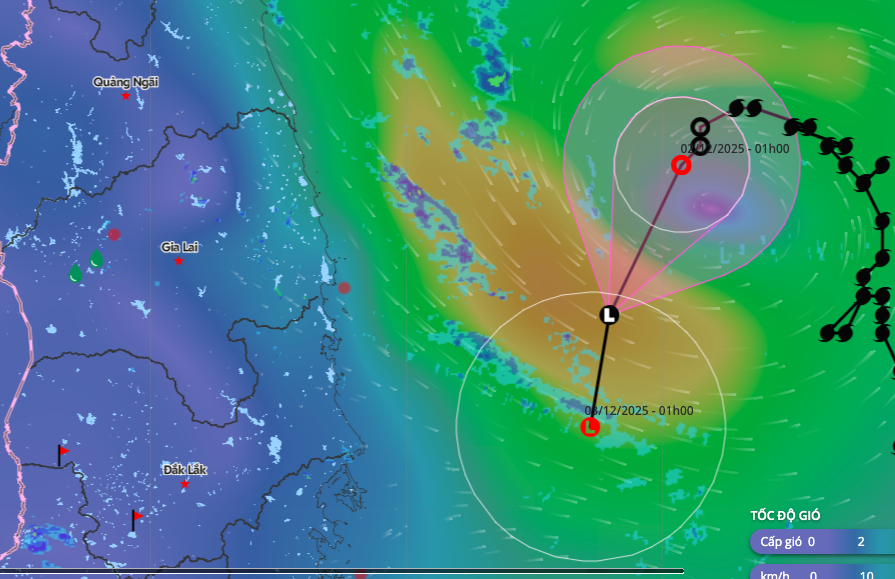 Áp thấp nhiệt đới vẫn "luẩn quẩn" trên Biển Đông, miền Trung bắt đầu đợt mưa lớn- Ảnh 1.