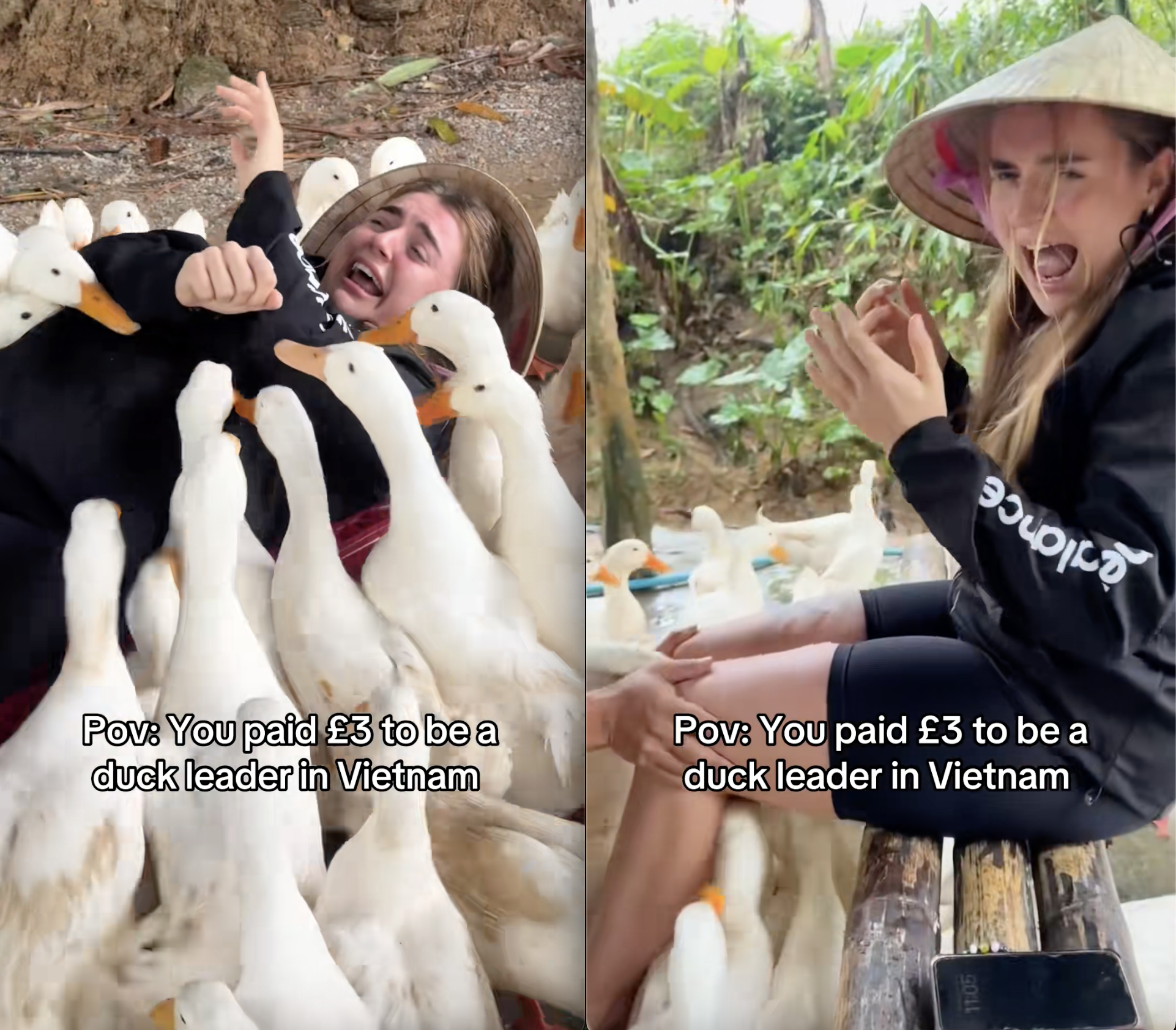 Cô gái Tây la hét thất thanh khi thử 1 trò chơi độc lạ ở Việt Nam- Ảnh 2.