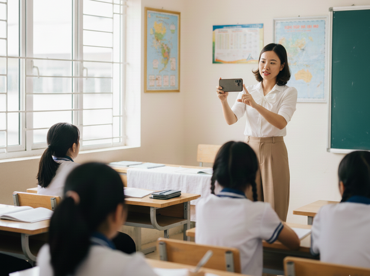 Đưa h&igrave;nh ảnh học sinh l&ecirc;n mạng x&atilde; hội l&agrave;m content: V&ocirc; tư nhưng cẩn trọng hệ lụy- Ảnh 3.