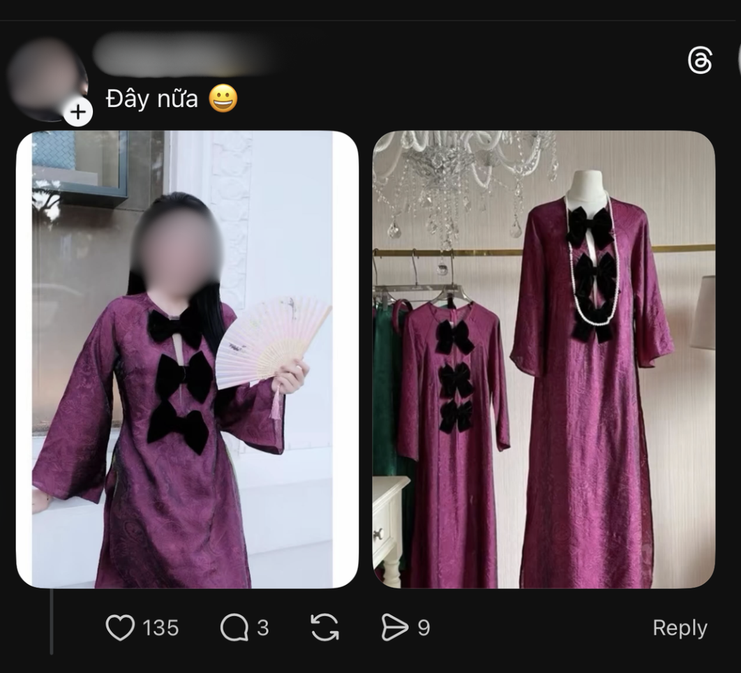 Sát Tết, hiện tượng local brand làm biến tướng áo dài lại xuất hiện: Giải thích thế nào cũng khó chấp nhận!- Ảnh 9. Sát Tết, hiện tượng local brand làm biến tướng áo dài lại xuất hiện: Giải thích thế nào cũng khó chấp nhận!- Ảnh 9.