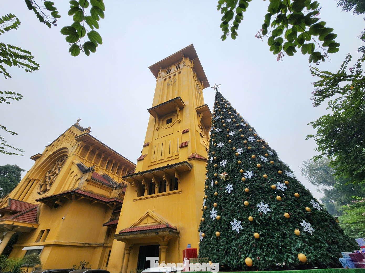 Xếp h&agrave;ng xuy&ecirc;n đ&ecirc;m check-in c&acirc;y th&ocirc;ng Noel cao bằng t&ograve;a nh&agrave; 3 tầng ở H&agrave; Nội- Ảnh 17.