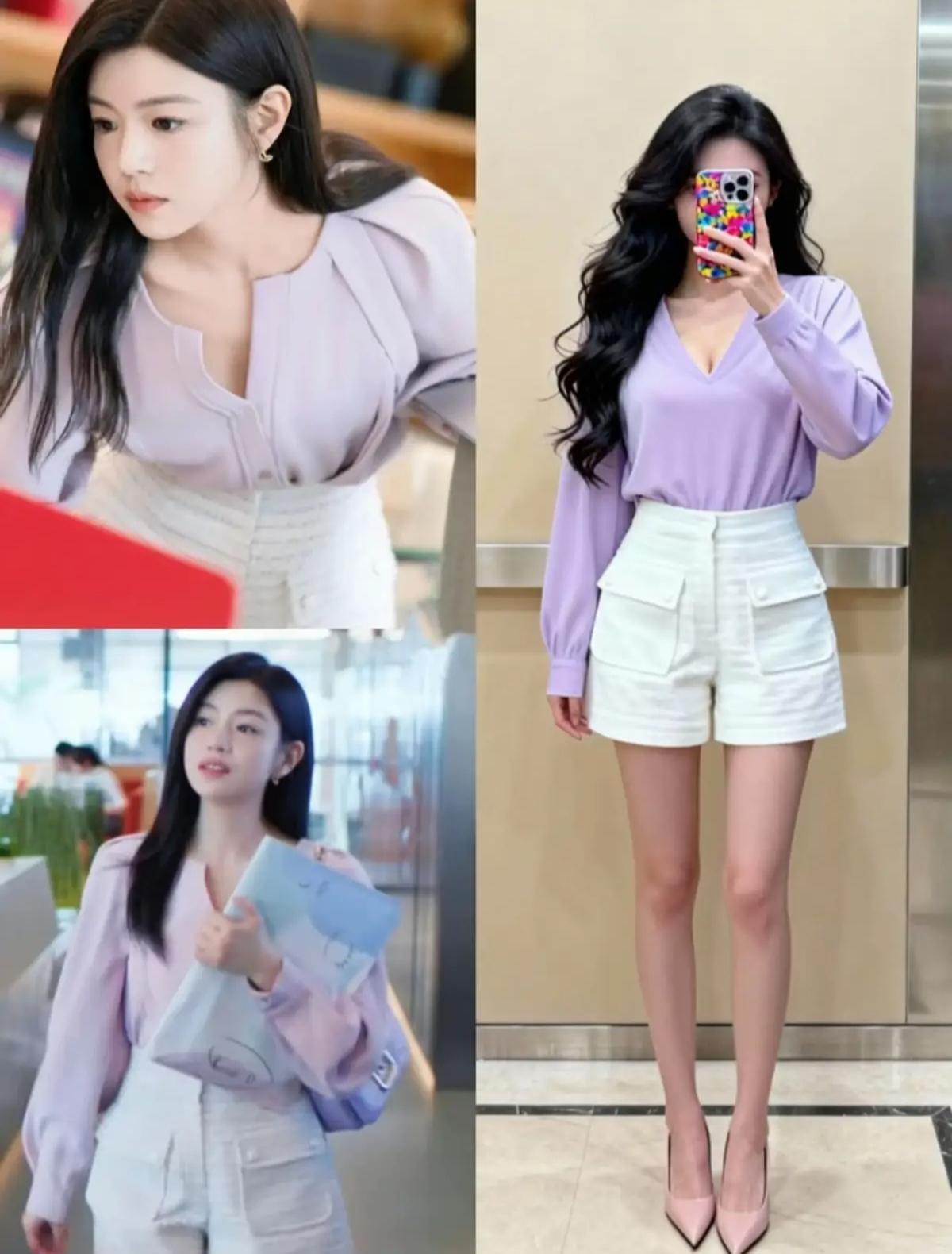 Nữ ch&iacute;nh phim ng&ocirc;n t&igrave;nh 42 tuổi vẫn xinh như b&uacute;p b&ecirc;, mặc đẹp đến nỗi g&aacute;i trẻ phải cắp s&aacute;ch vở 