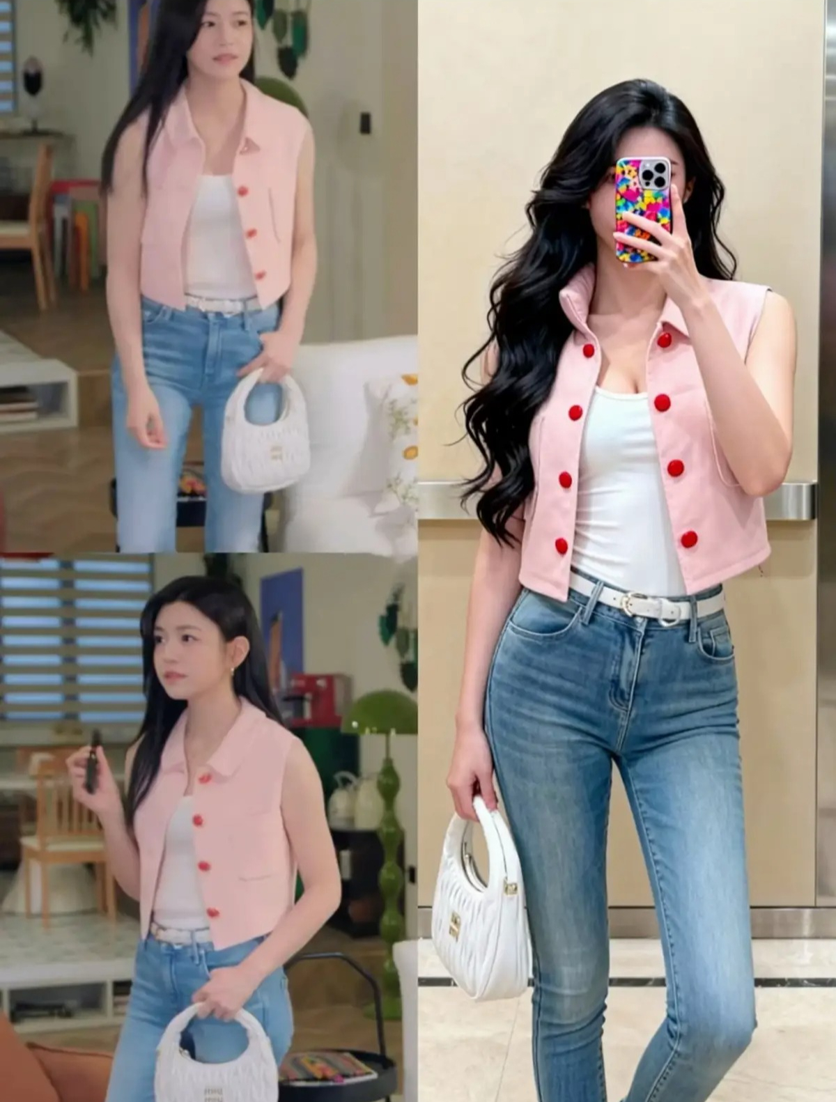 Nữ ch&iacute;nh phim ng&ocirc;n t&igrave;nh 42 tuổi vẫn xinh như b&uacute;p b&ecirc;, mặc đẹp đến nỗi g&aacute;i trẻ phải cắp s&aacute;ch vở 