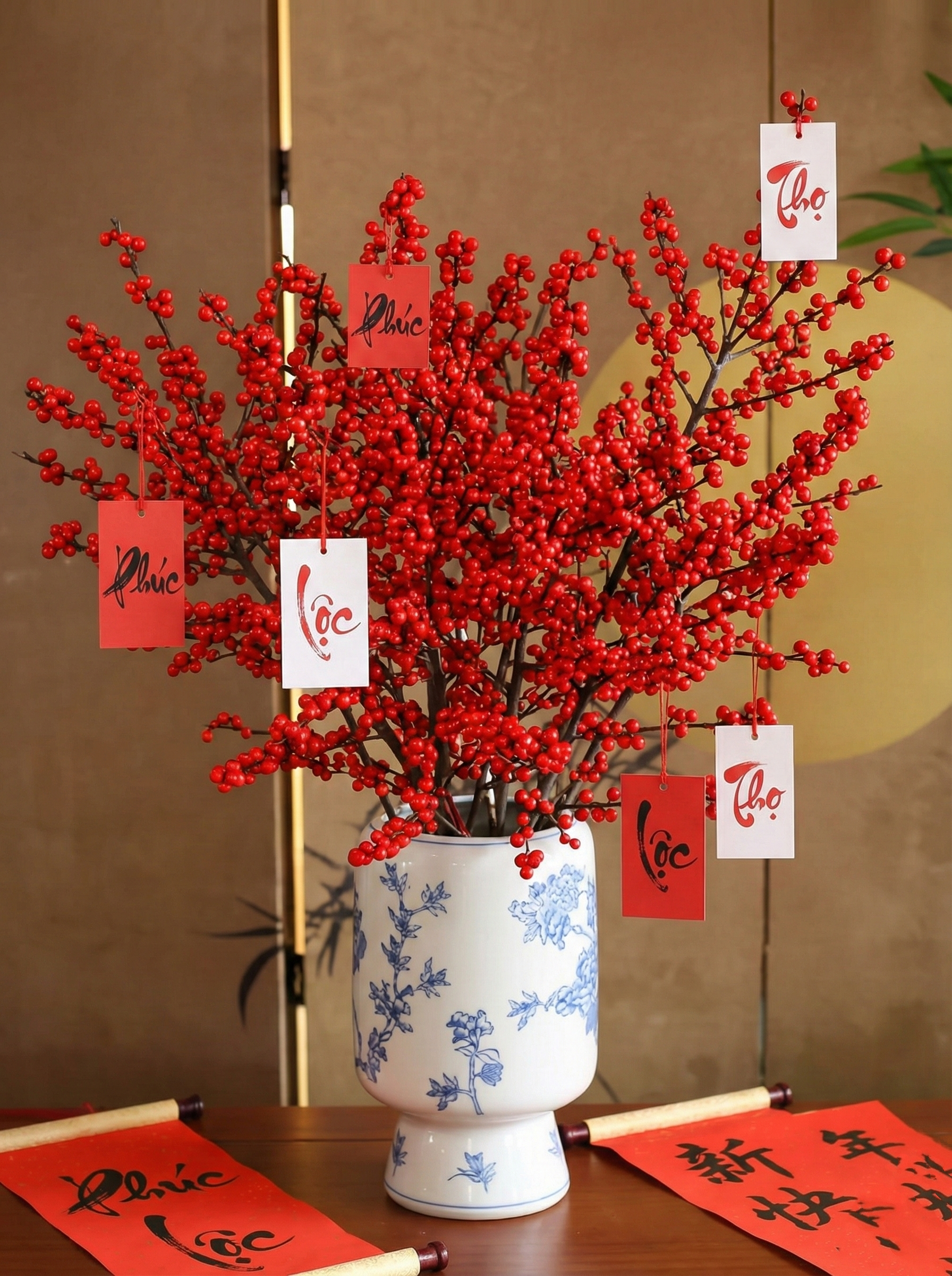 B&iacute; k&iacute;p cắm đ&agrave;o đ&ocirc;ng đỏ chơi bền xuy&ecirc;n Tết 2026: Lo&agrave;i 