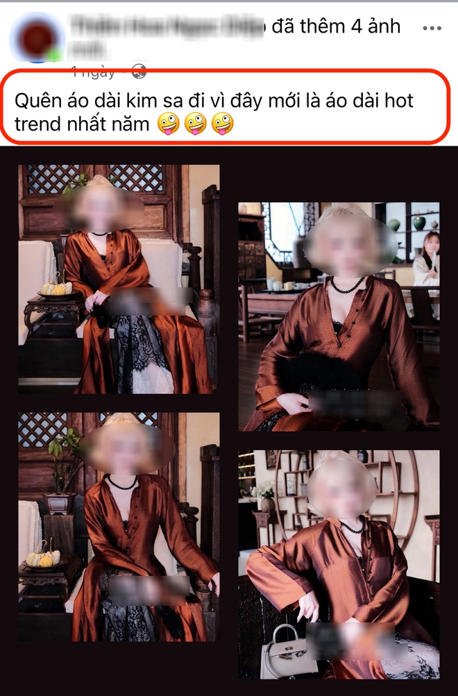 Lại th&ecirc;m một mẫu &aacute;o d&agrave;i Tết dấy l&ecirc;n 