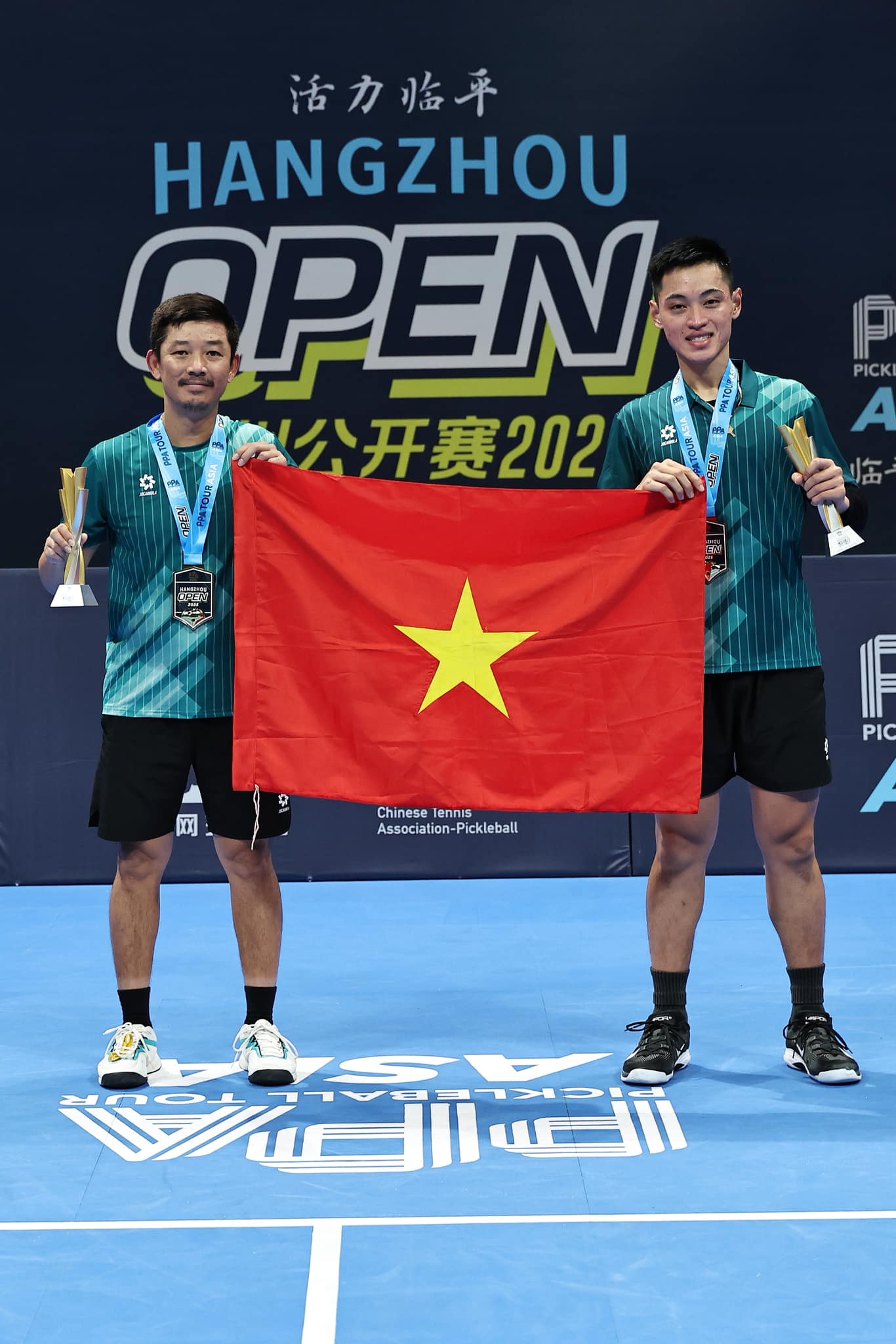 Pickleball Việt: Ai thắng nổi Minh Qu&acirc;n - Vinh Hiển b&acirc;y giờ?- Ảnh 3.