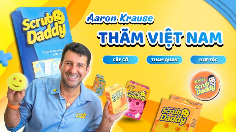 CEO Scrub Daddy thăm văn ph&ograve;ng NPP độc quyền tại Việt Nam: Cột mốc quan trọng sau 1 năm gia nhập thị trường- Ảnh 1.