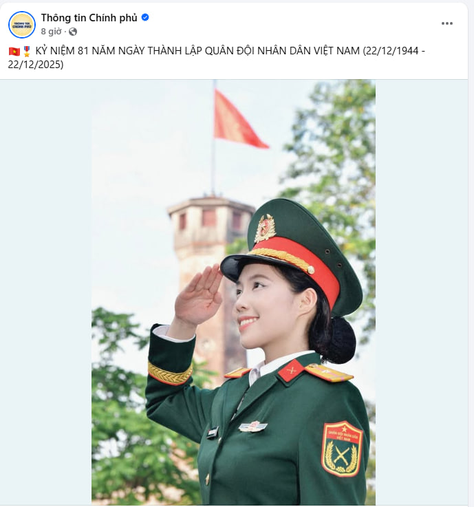 Một &Aacute; hậu Việt bất ngờ xuất hiện tr&ecirc;n trang Th&ocirc;ng tin Ch&iacute;nh phủ- Ảnh 1.