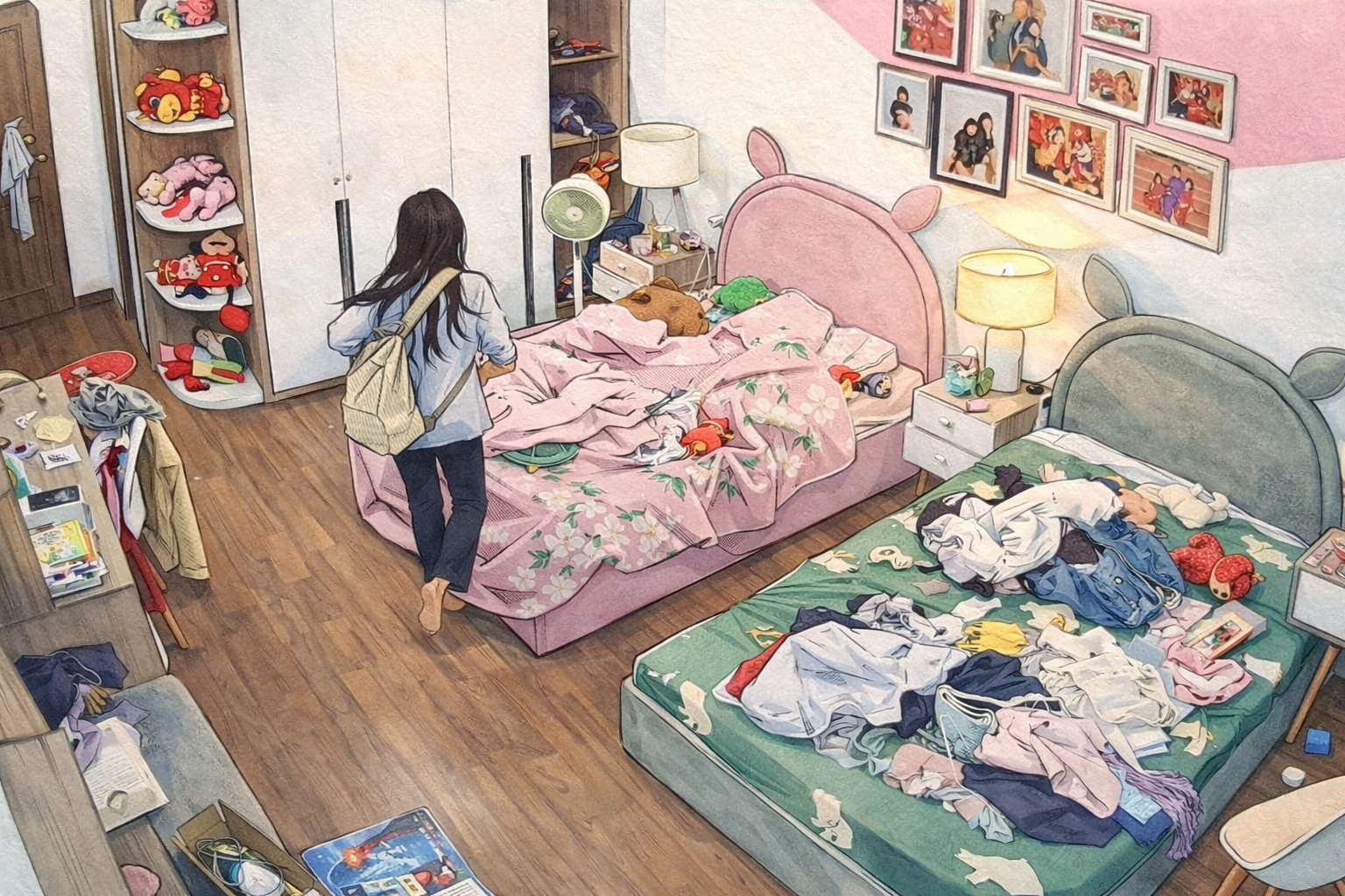 Mẹ chia sẻ h&igrave;nh ảnh ph&ograve;ng ngủ bừa bộn của con g&aacute;i: Con c&oacute; thể kh&ocirc;ng ho&agrave;n hảo nhưng ch&uacute;ng ta h&atilde;y l&agrave; những người mẹ tinh tế- Ảnh 1.